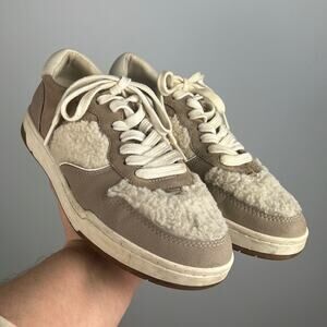 Madewell Sherpa Court Sneakers women’s size 9